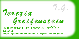 terezia greifenstein business card